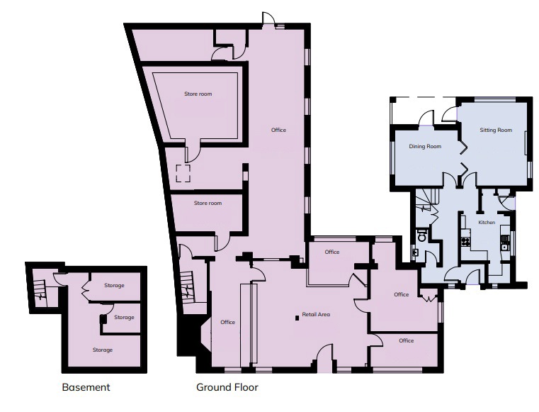 Lot: 22 - SUBSTANTIAL FREEHOLD COMMERCIAL AND RESIDENTIAL PREMISES ON 0.45 ACRES - PART LET WITH FUTURE CONVERSION POTENTIAL - Existing Ground Floor